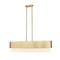 Z-Lite Counterpoint Linear Chandelier, 5-Light, 16 In.W x 42 In.L x 10.5 In.H, Modern Gold/White 495-42L-MGLD - alternate 8